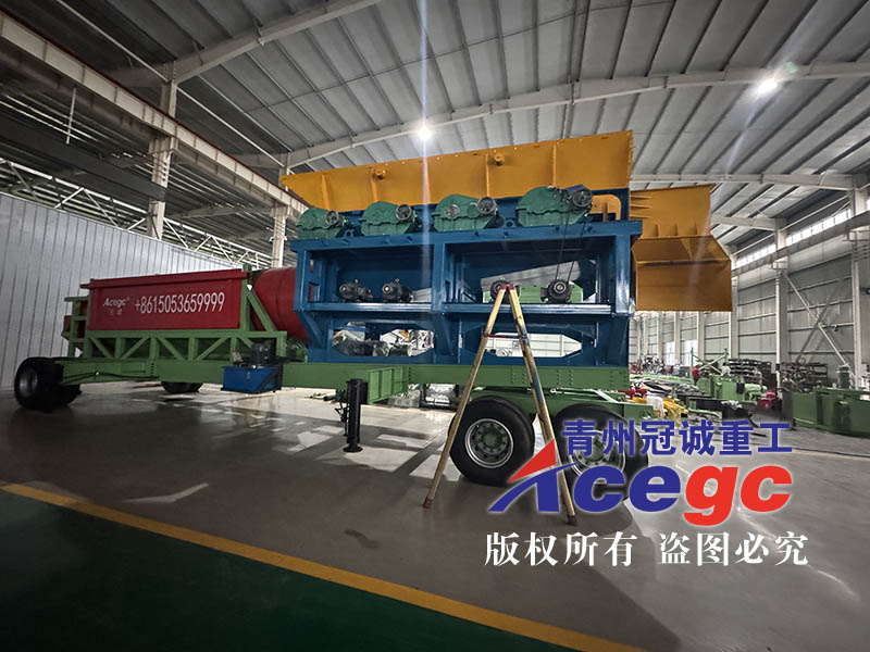 移動(dòng)滾筒篩泥石分離機(jī)